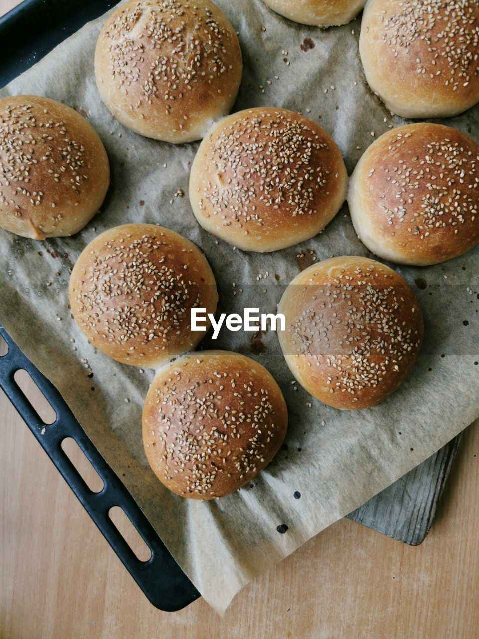 Close-up of bun on table