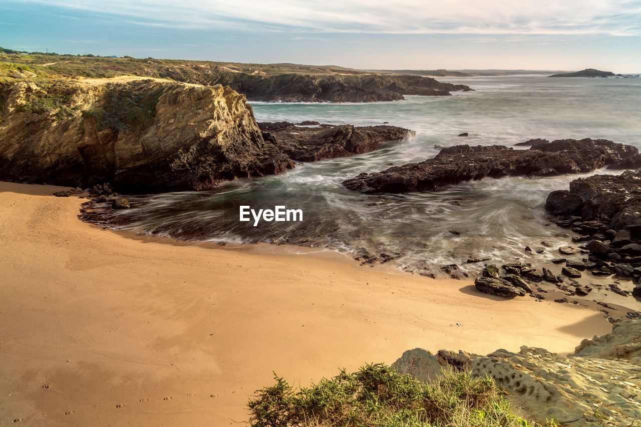 Scenic view of beach