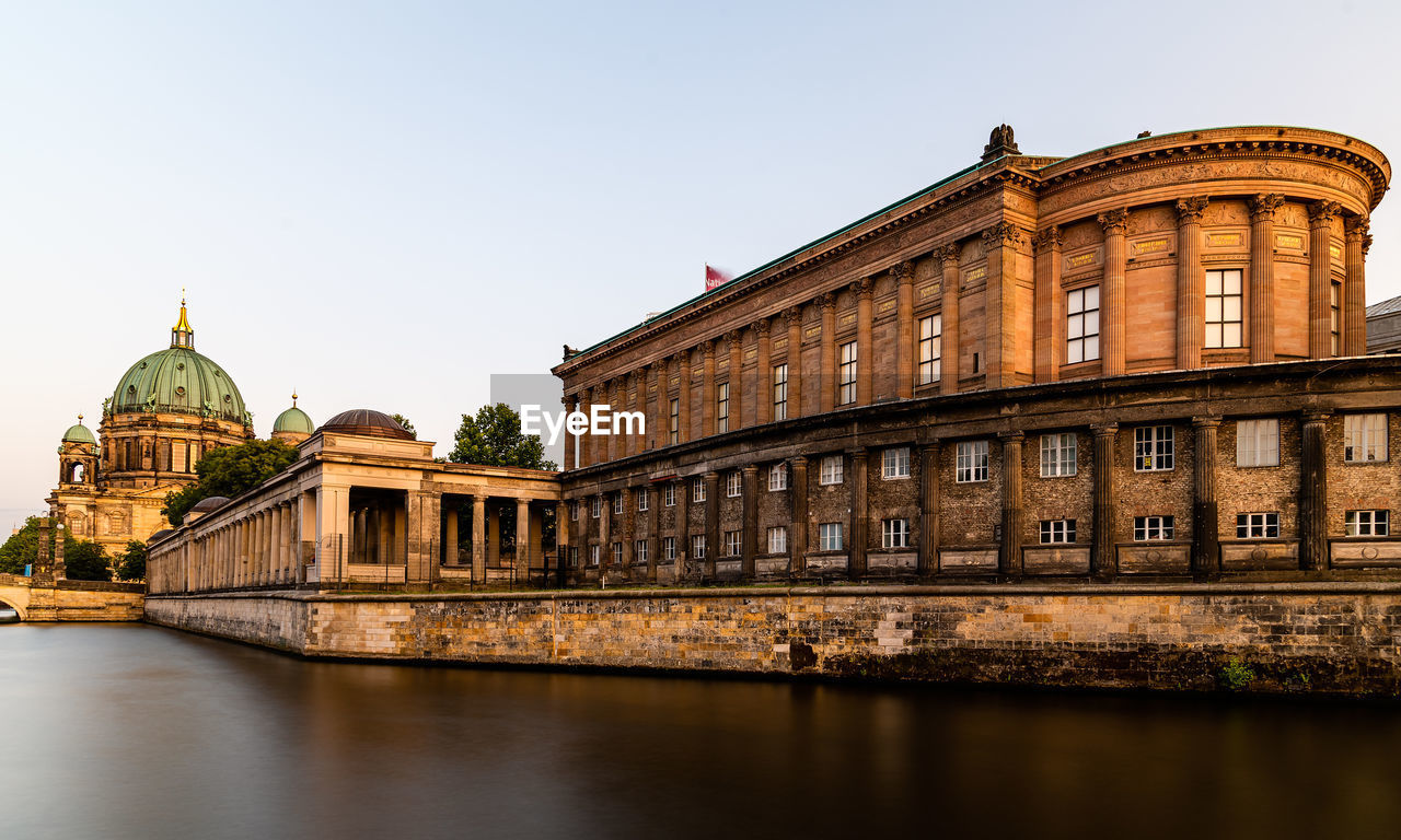 Cityscape of berlin. museum island and spree river