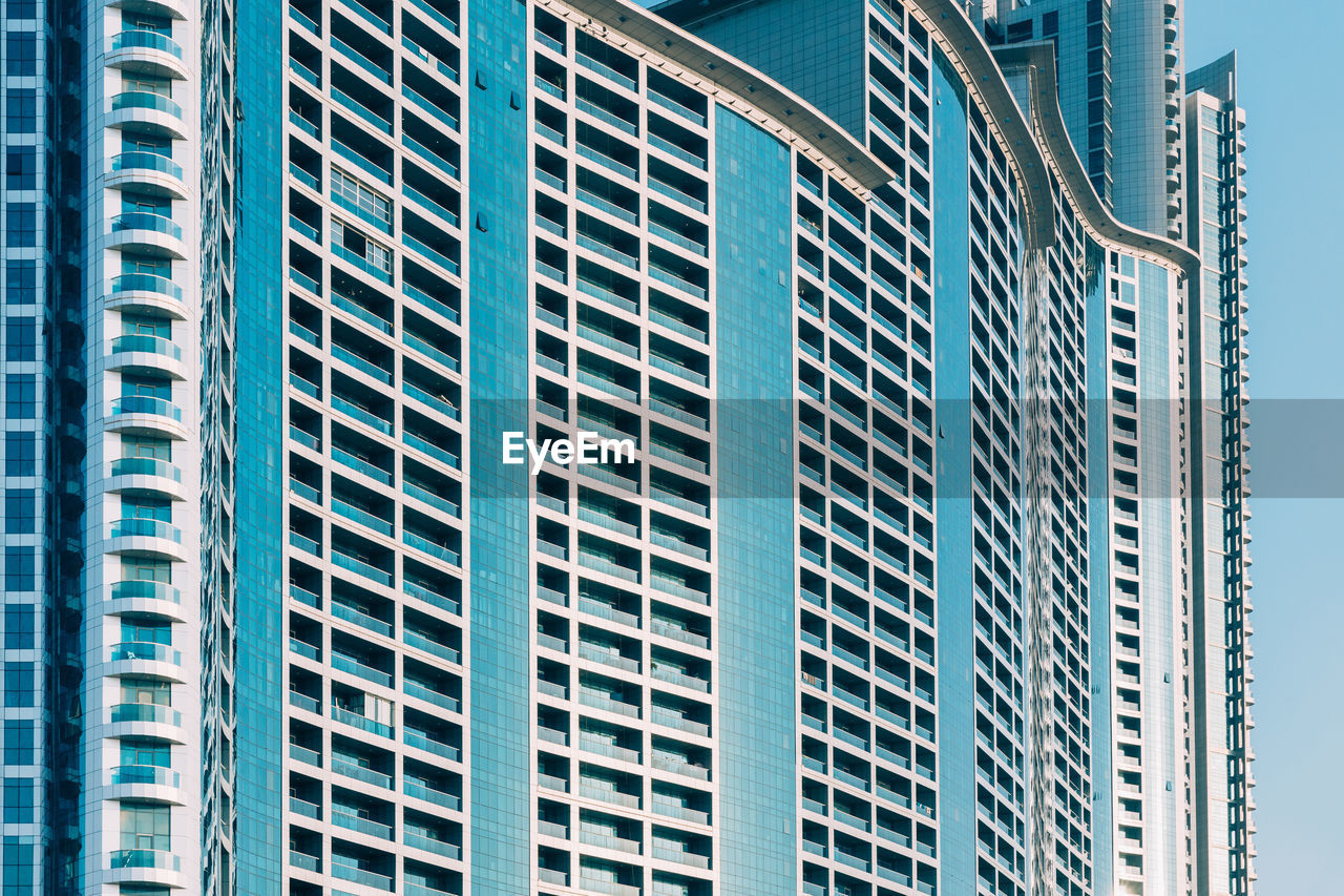 low angle view of modern buildings