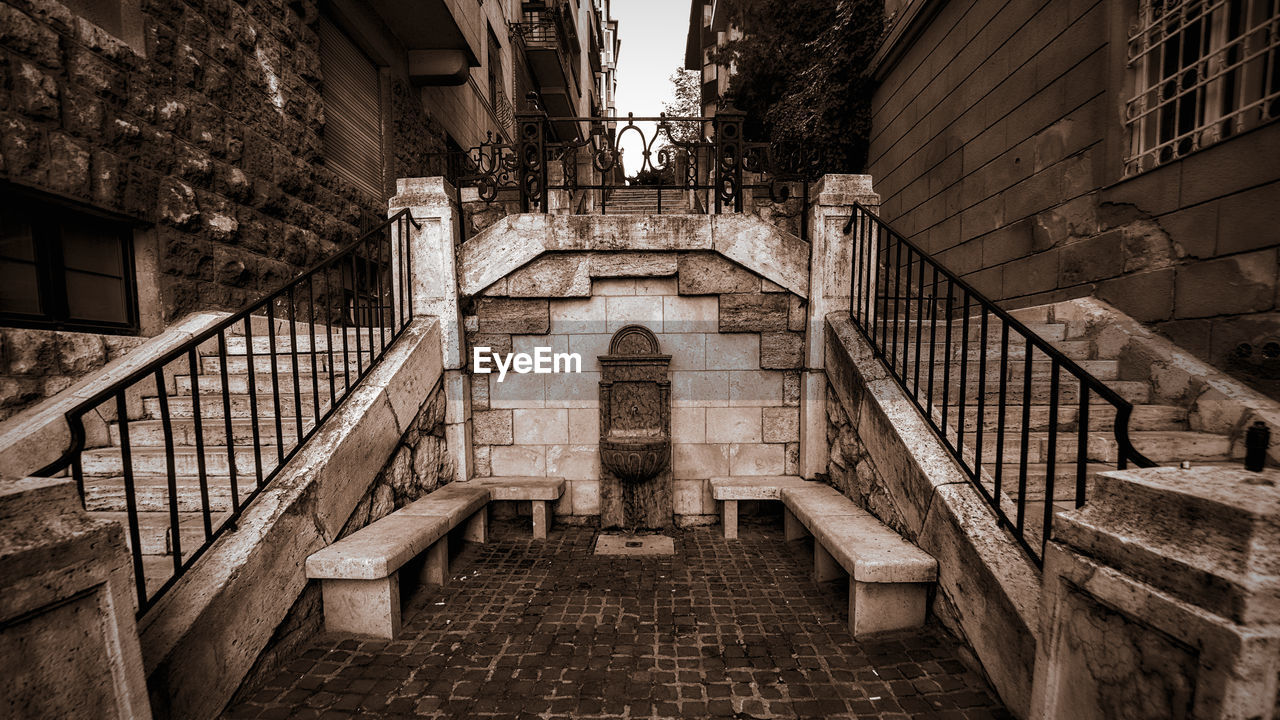 Low angle view of steps