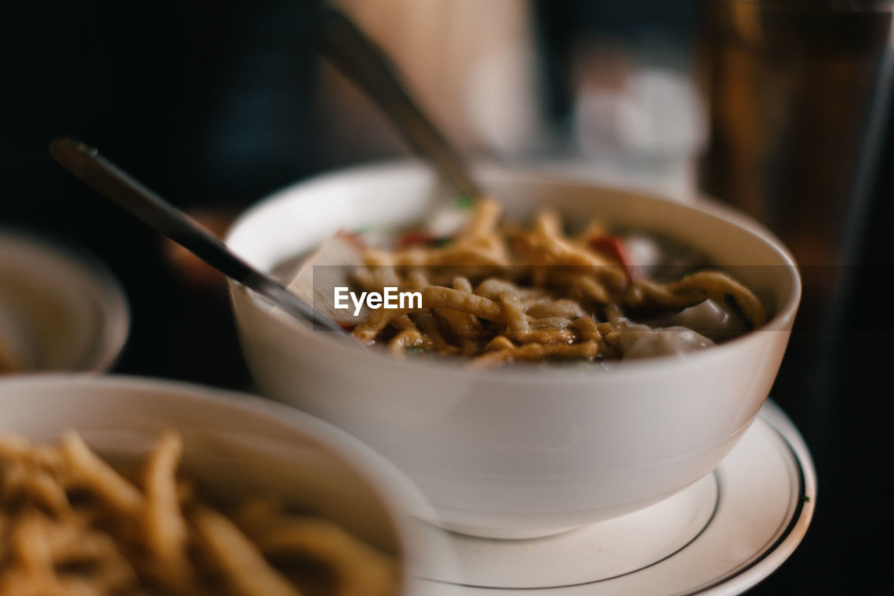 Bowl of chinese soup.