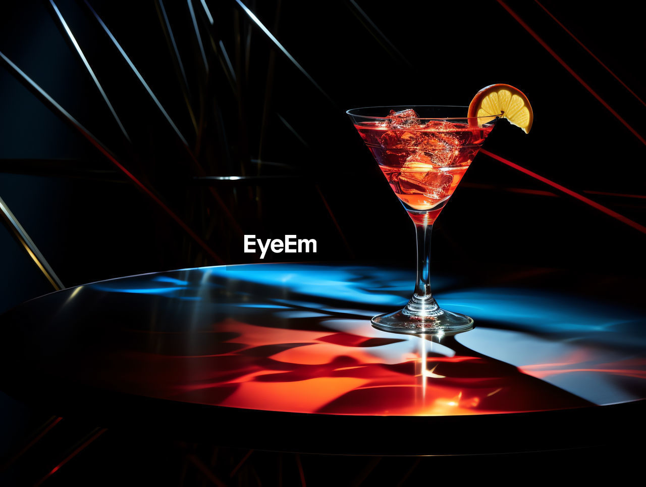 close-up of champagne flute