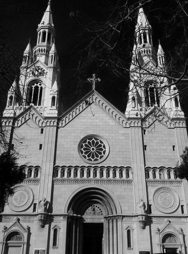 LOW ANGLE VIEW OF CHURCH WITH CHURCH