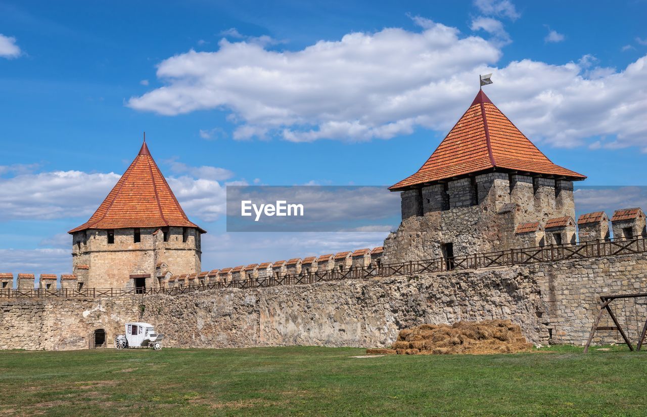 Fortress walls and towers of the tighina fortress in bender, transnistria or moldova, 