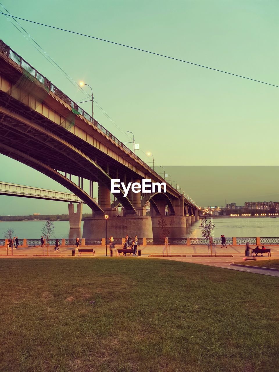 BRIDGE AGAINST CLEAR SKY