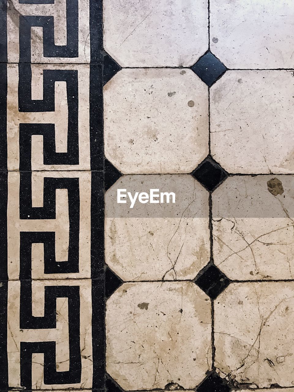 Full frame shot of tiled floor