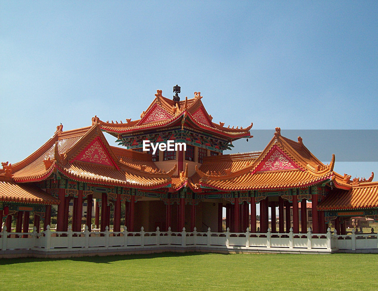 Low angle view of temple