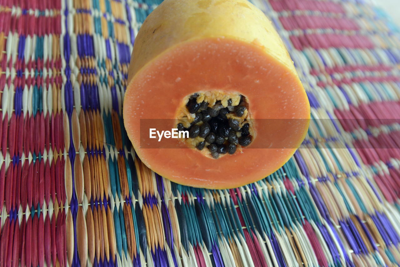 Close-up of papaya