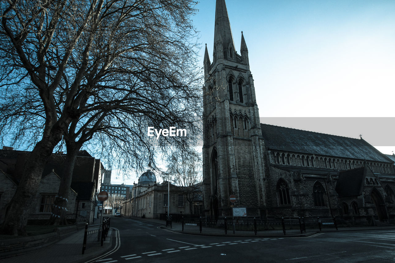 VIEW OF CLOCK TOWER IN CITY