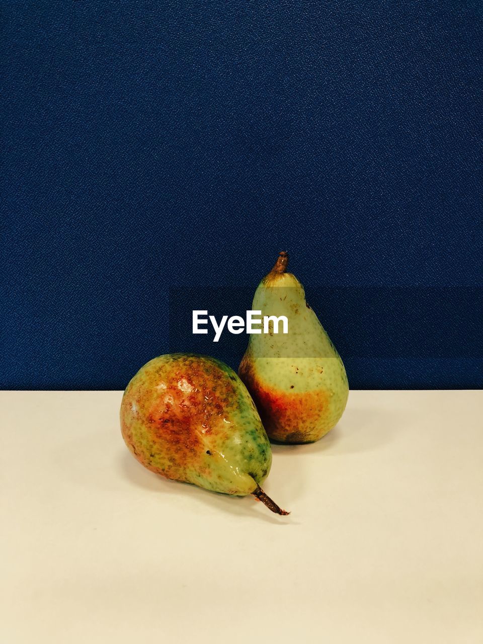 Pears on table