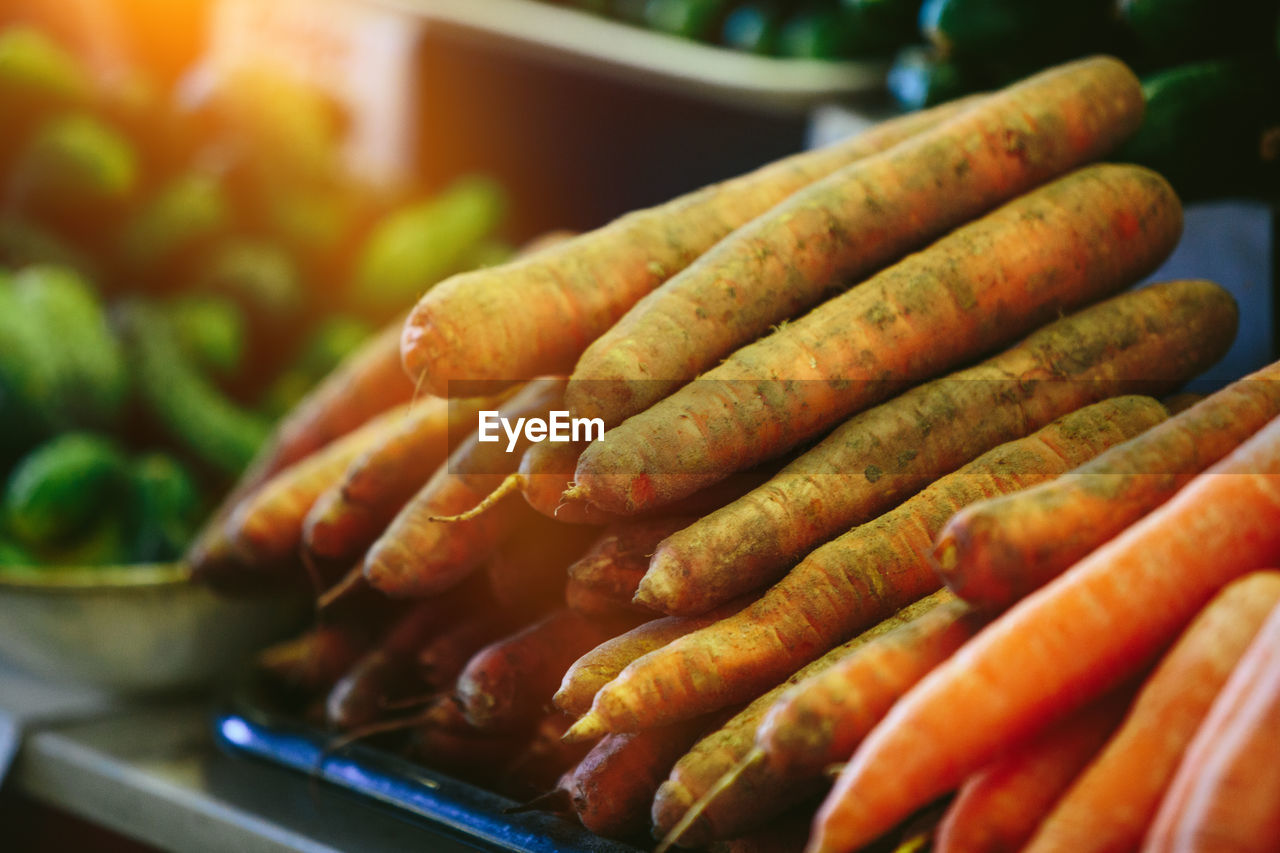 Carrots at farmers' market