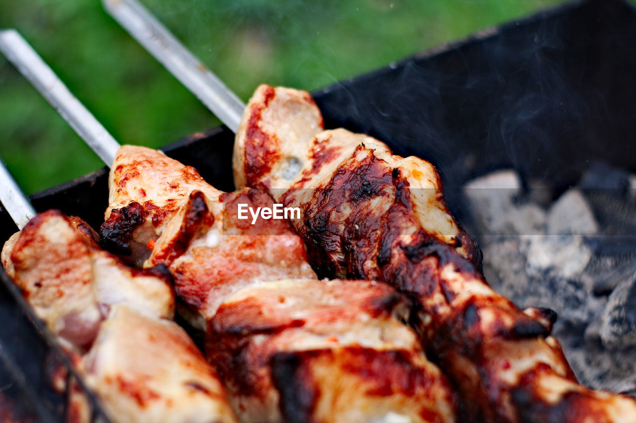 CLOSE-UP OF MEAT