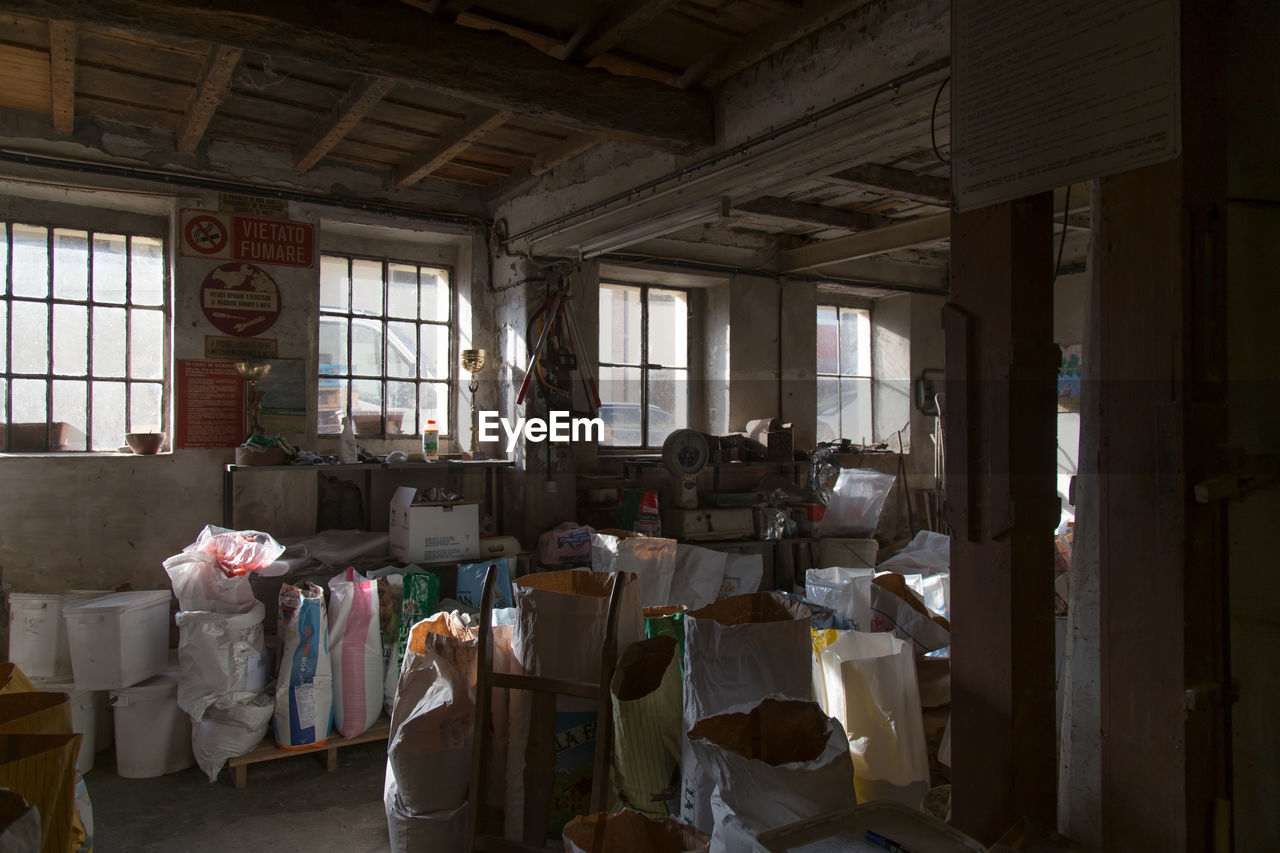 VIEW OF ABANDONED BUILDING