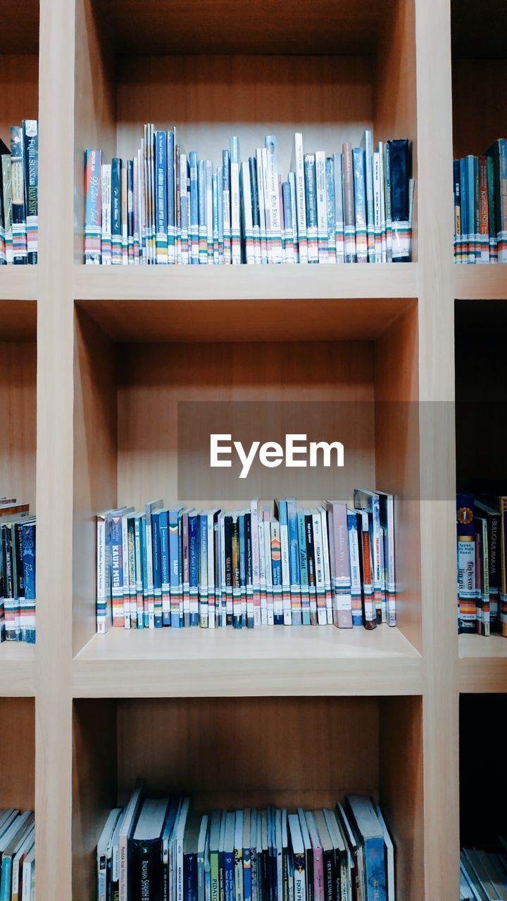 View of books in shelf