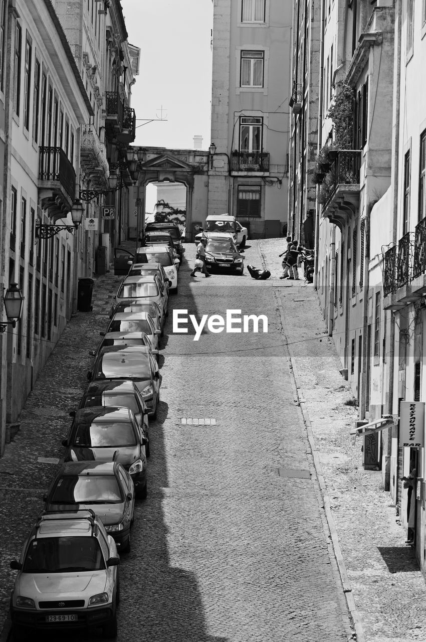 VIEW OF ROW OF BUILDINGS