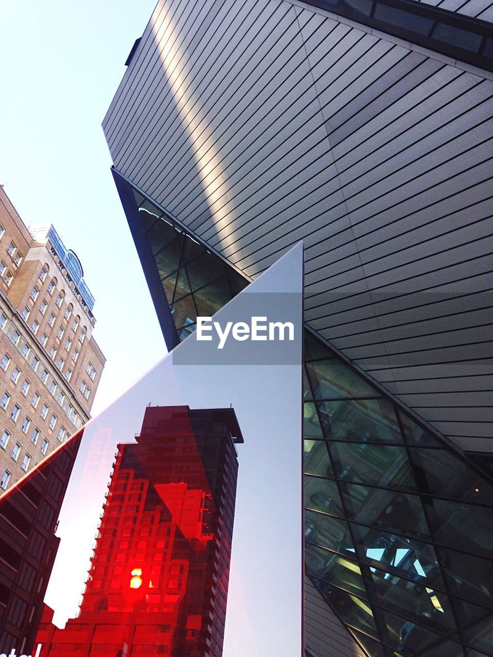 LOW ANGLE VIEW OF MODERN BUILDINGS