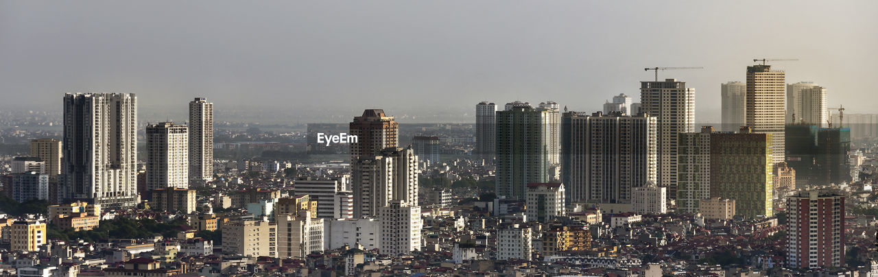 Aerial view of buildings in city