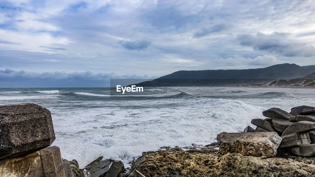 Scenic view of sea against sky