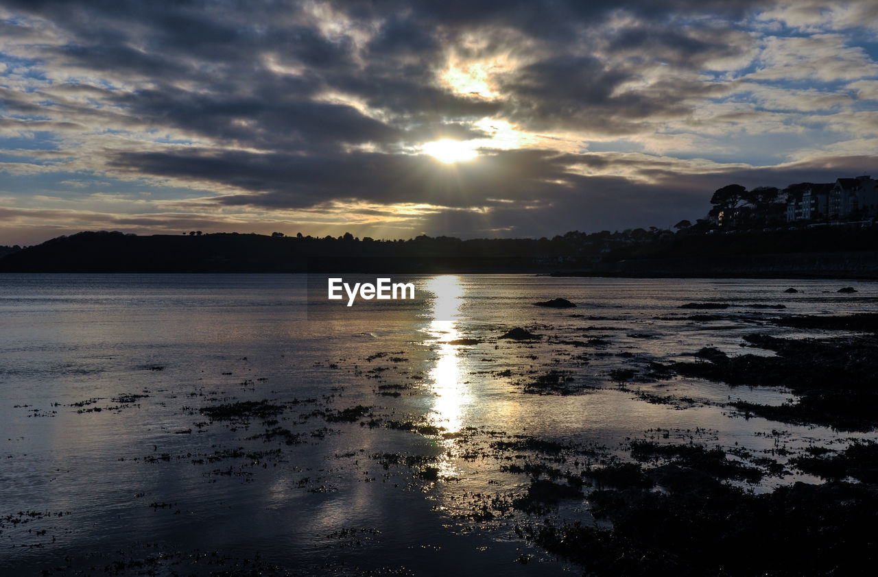 SCENIC VIEW OF SEA DURING SUNSET