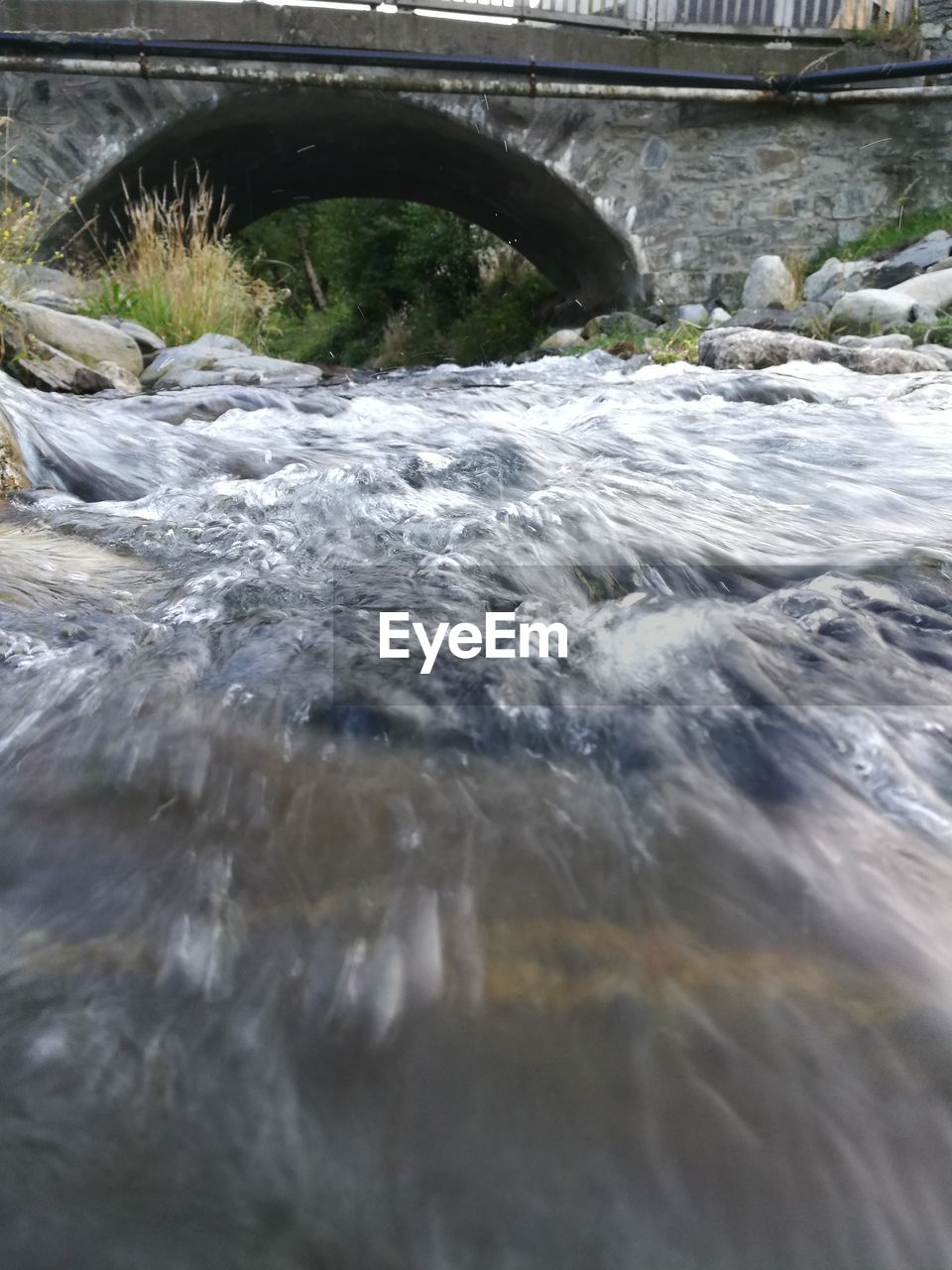 Scenic view of waterfall