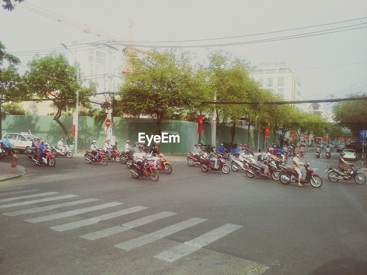 BICYCLES PARKED ON ROAD