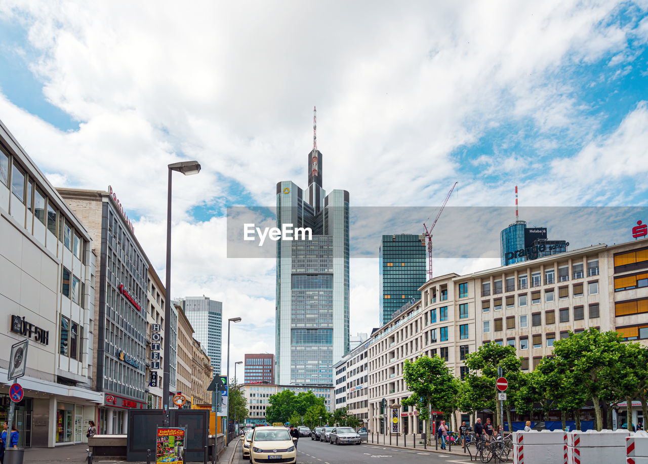 VIEW OF CITY BUILDINGS AGAINST SKY