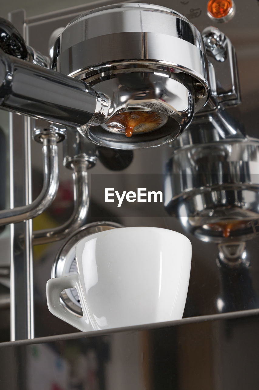 Close-up of espresso maker