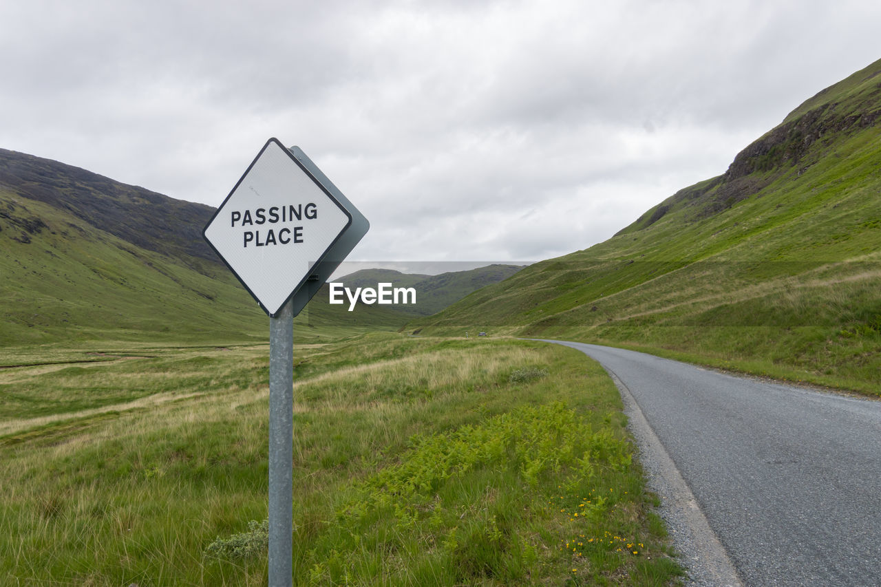 On the narrow road on the isle of mull, scotland