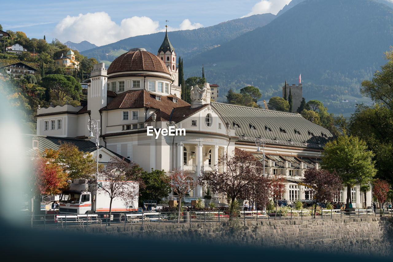 View of church in meran, italy