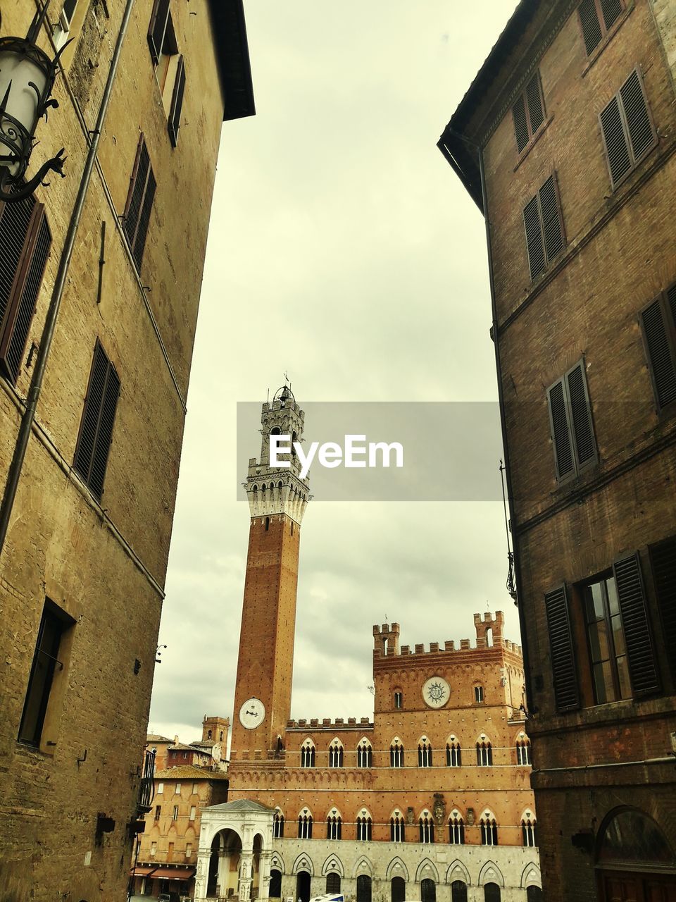 Low angle view of historic buildings against sky