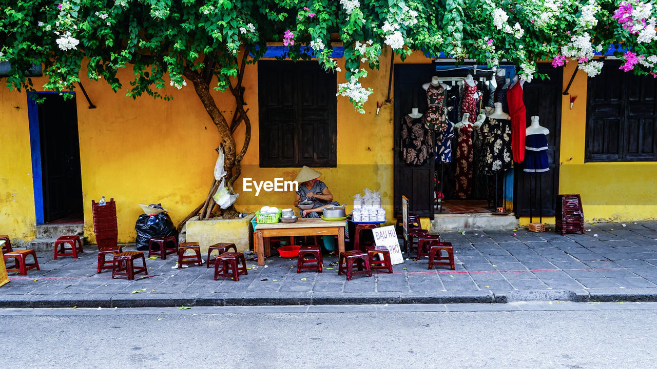 Market stall by street