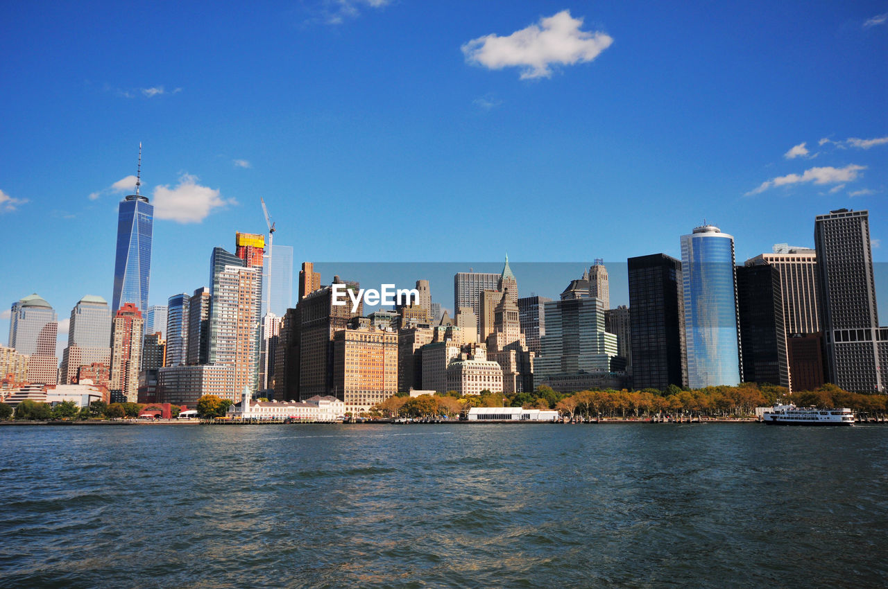 Panoramic photo of manhattan, new york city, usa