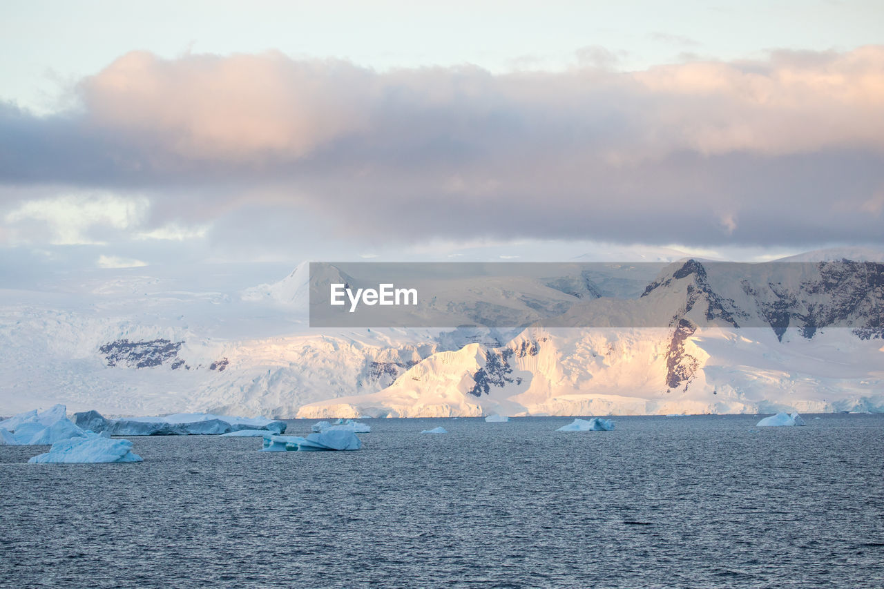 SCENIC VIEW OF SEA AGAINST SKY DURING WINTER