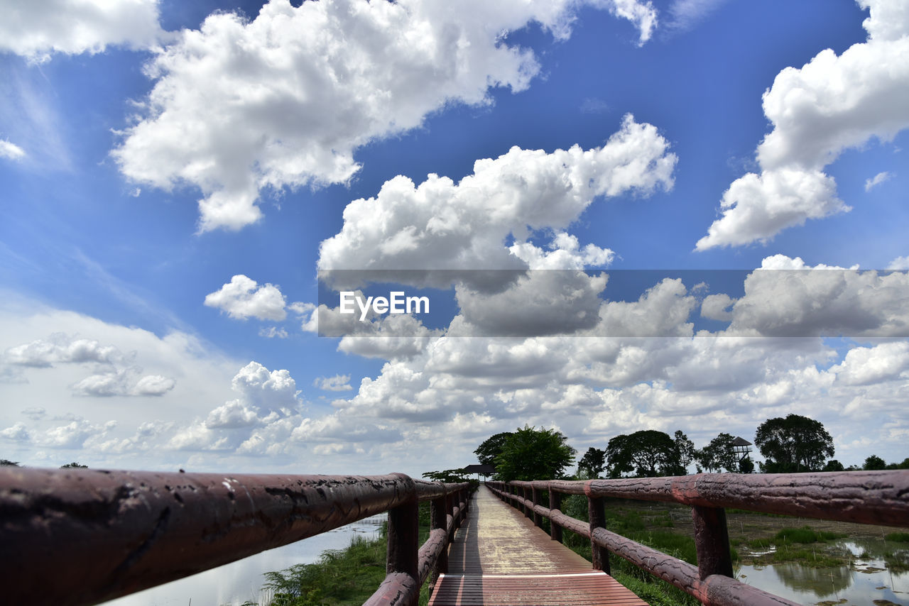 Low angle view of bridge against sky