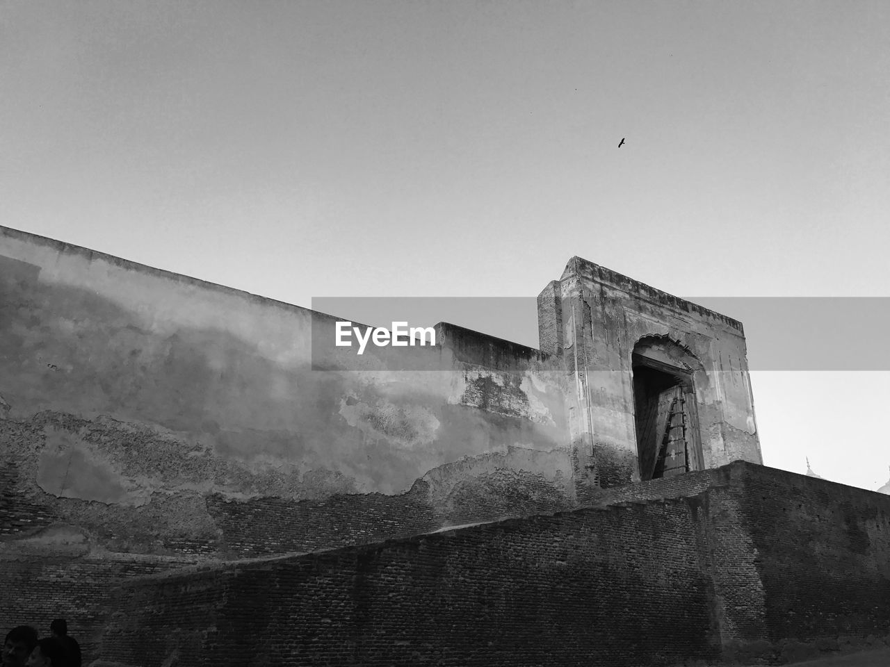 View of fort against clear sky