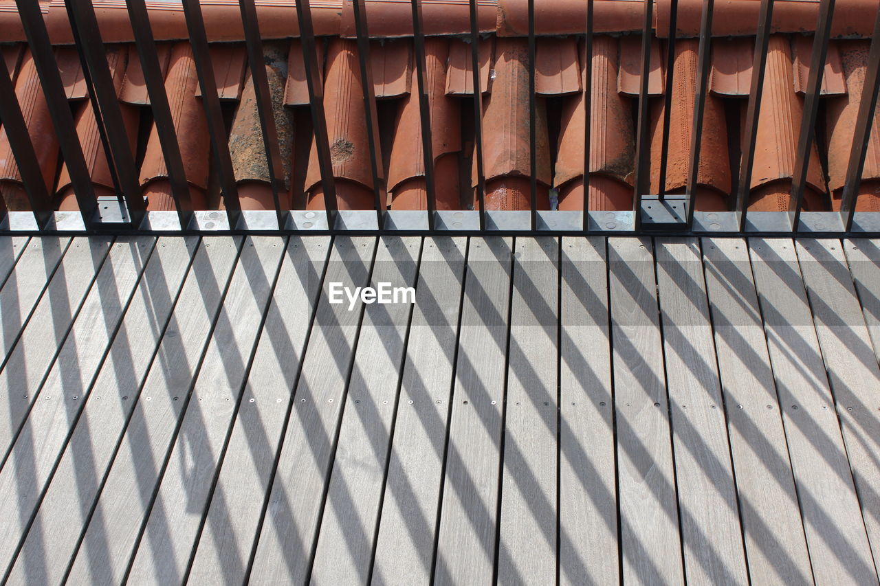 Full frame shot of roof tiles on building