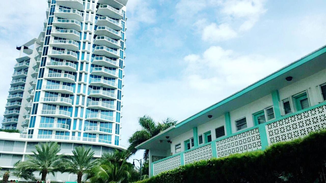 LOW ANGLE VIEW OF RESIDENTIAL BUILDINGS