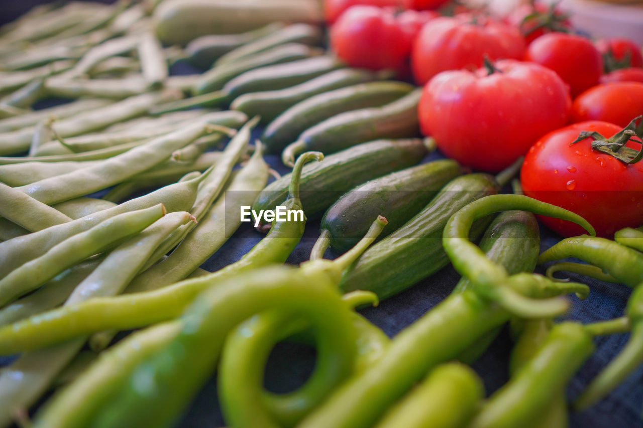 FULL FRAME SHOT OF FRESH GREEN CHILI PEPPERS