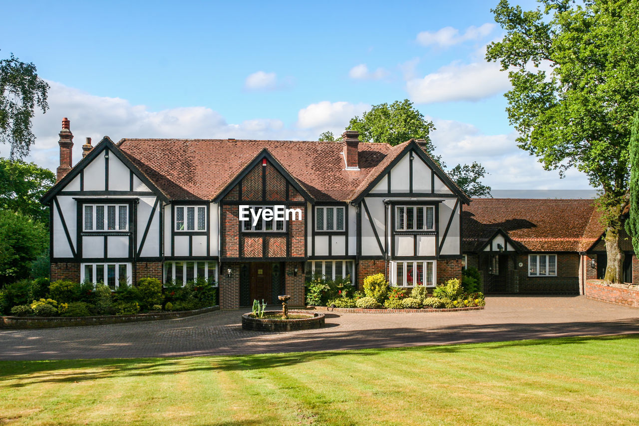 A large estate home, tudor style, in the uk