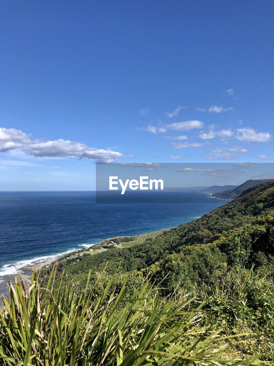 SCENIC VIEW OF BEACH AGAINST BLUE SKY