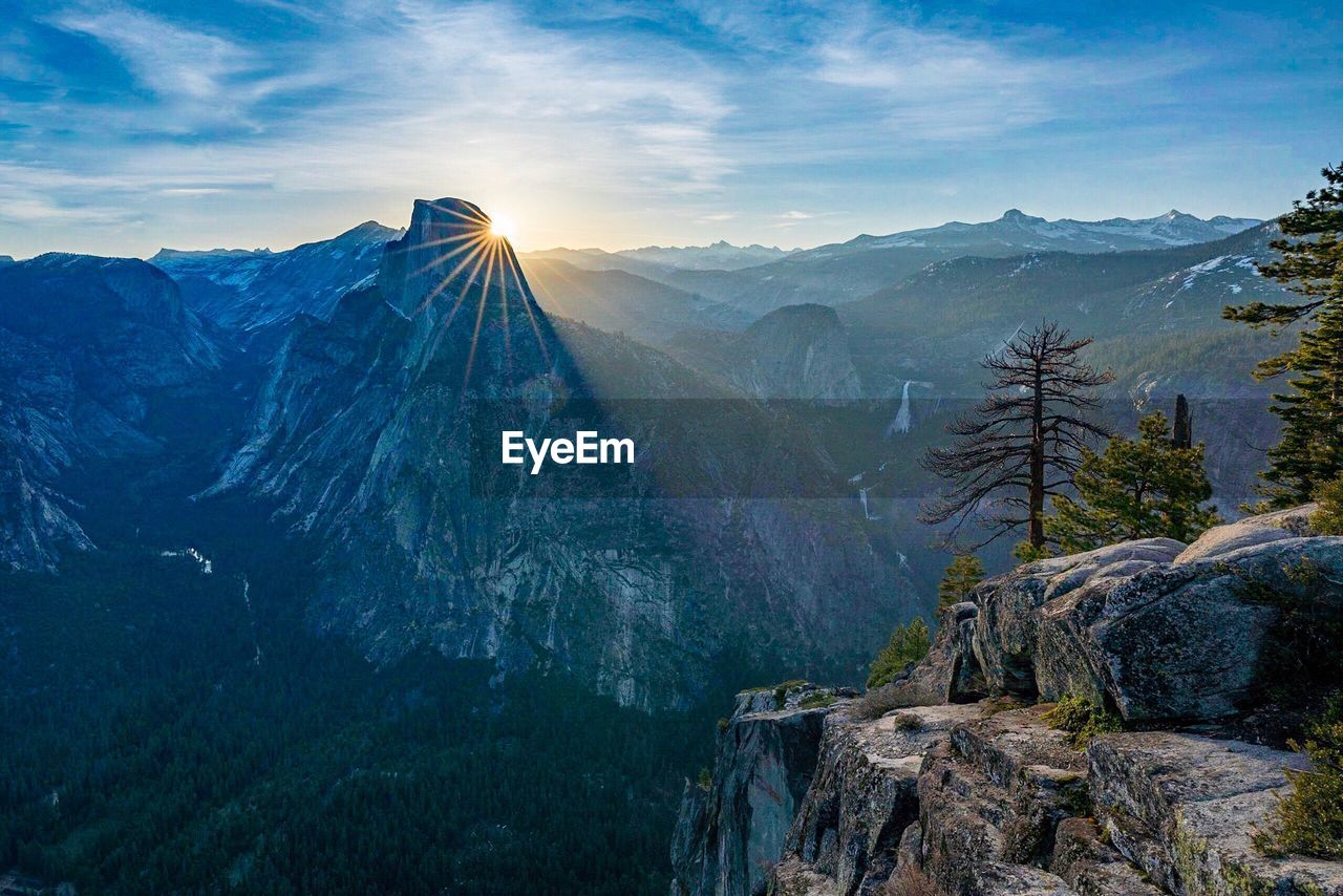 Sunrise over half dome