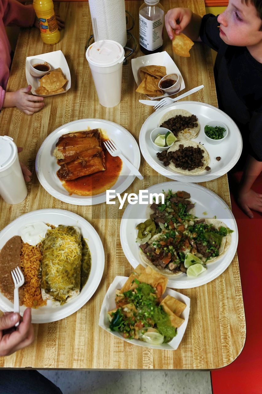 FOOD SERVED ON PLATE