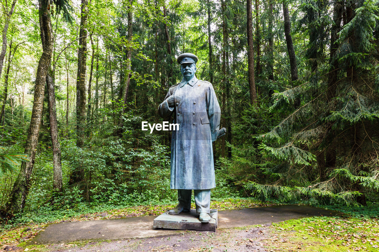 Monument of stalin, soviet political leader. druskininkai, lithuania, 12 september 2022