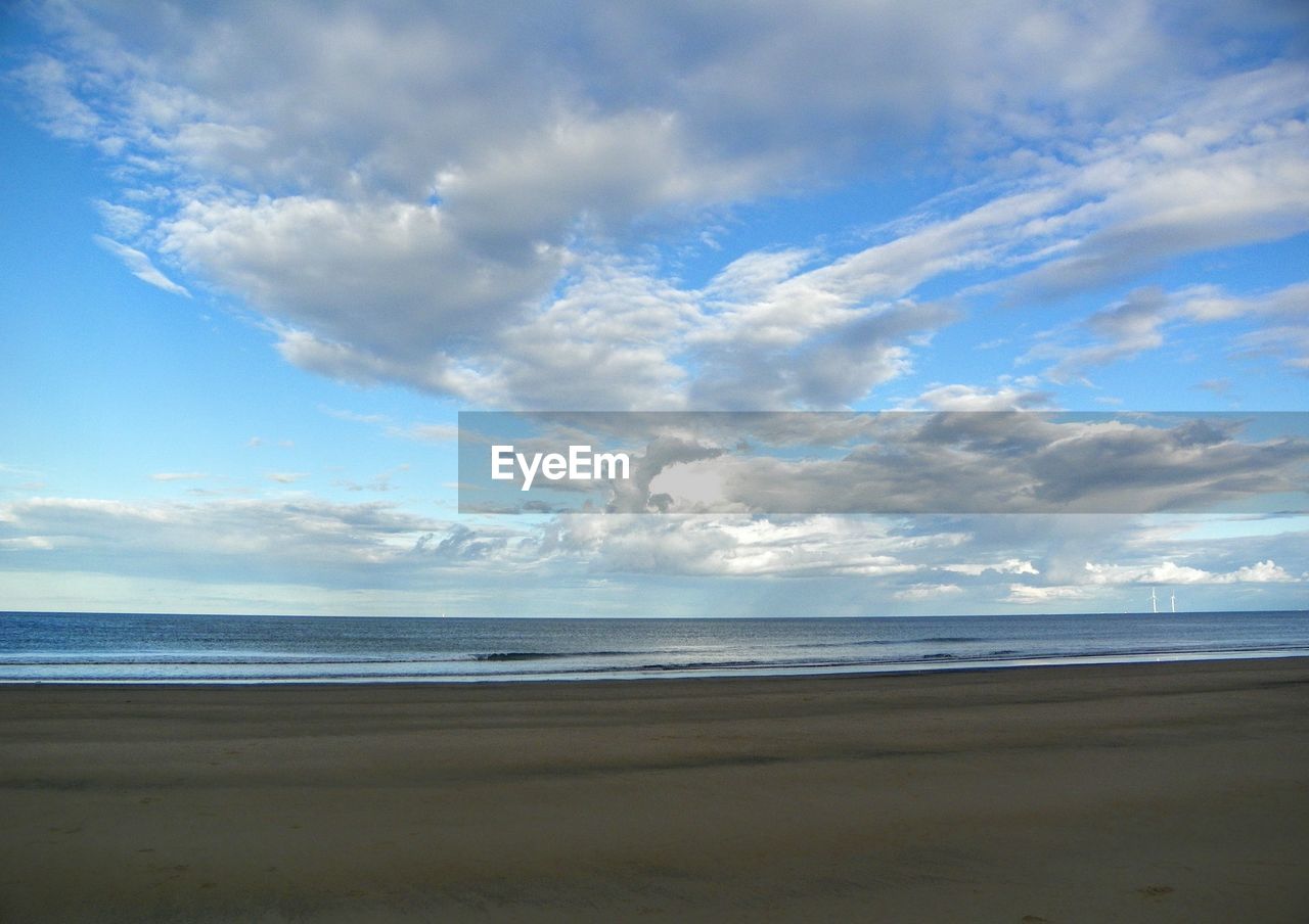 Scenic view of beach and sea