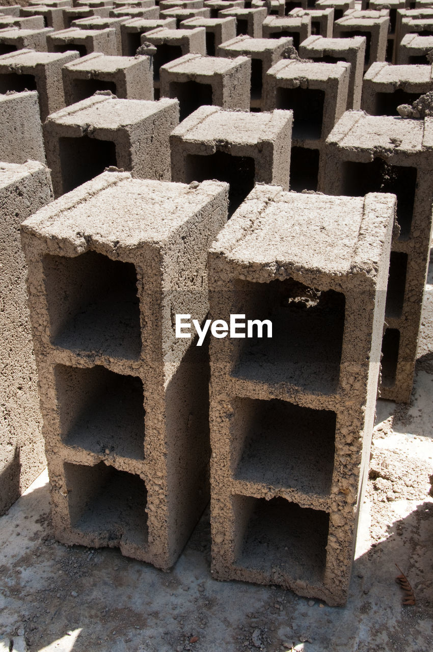 Small-scale handmade concrete brick making is a big endeavor