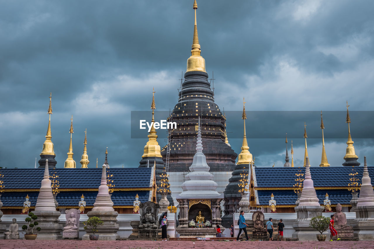 Wat den salee sri muang gan or wat ban den. the beautiful temple in north of thailand.