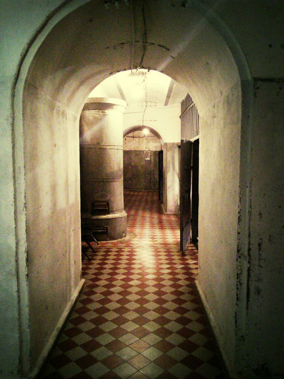 Corridor inside prison