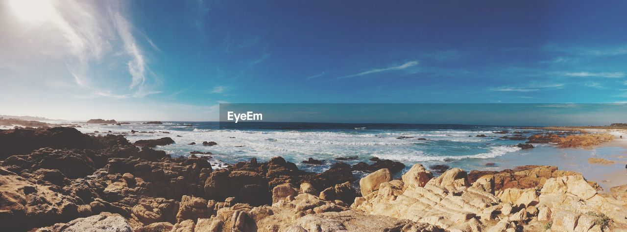 Panoramic view of sea against sky