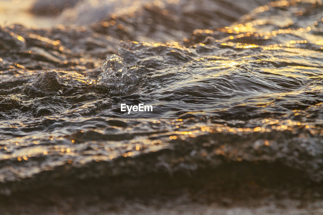 Close-up of sea water